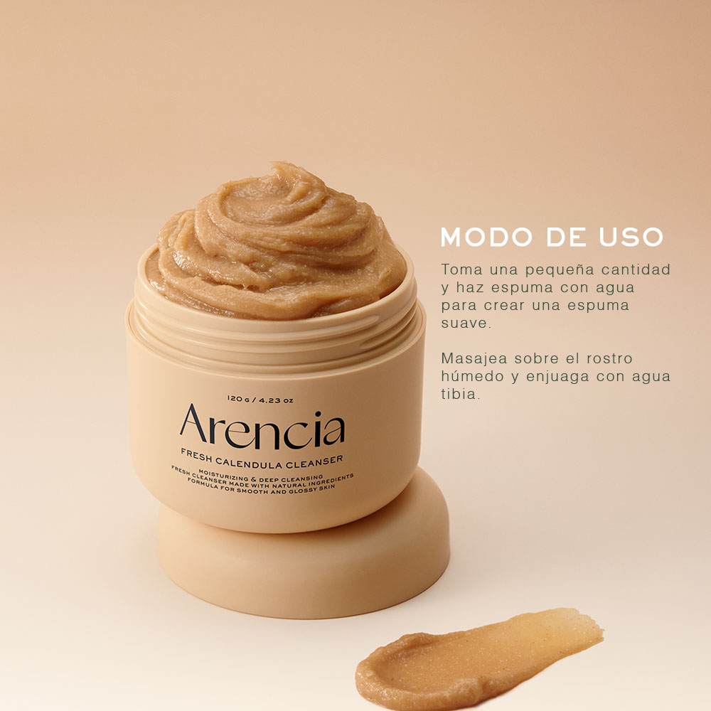 ARENCIA CALENDULA RICE MOCHI CLEANSER (LIMPIADOR FACIAL CON CAL&Eacute;NDULA)